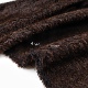 阿尔巴卡 深棕色混色苏力长毛羊驼毛顺毛羊毛布料冬天做大衣布料