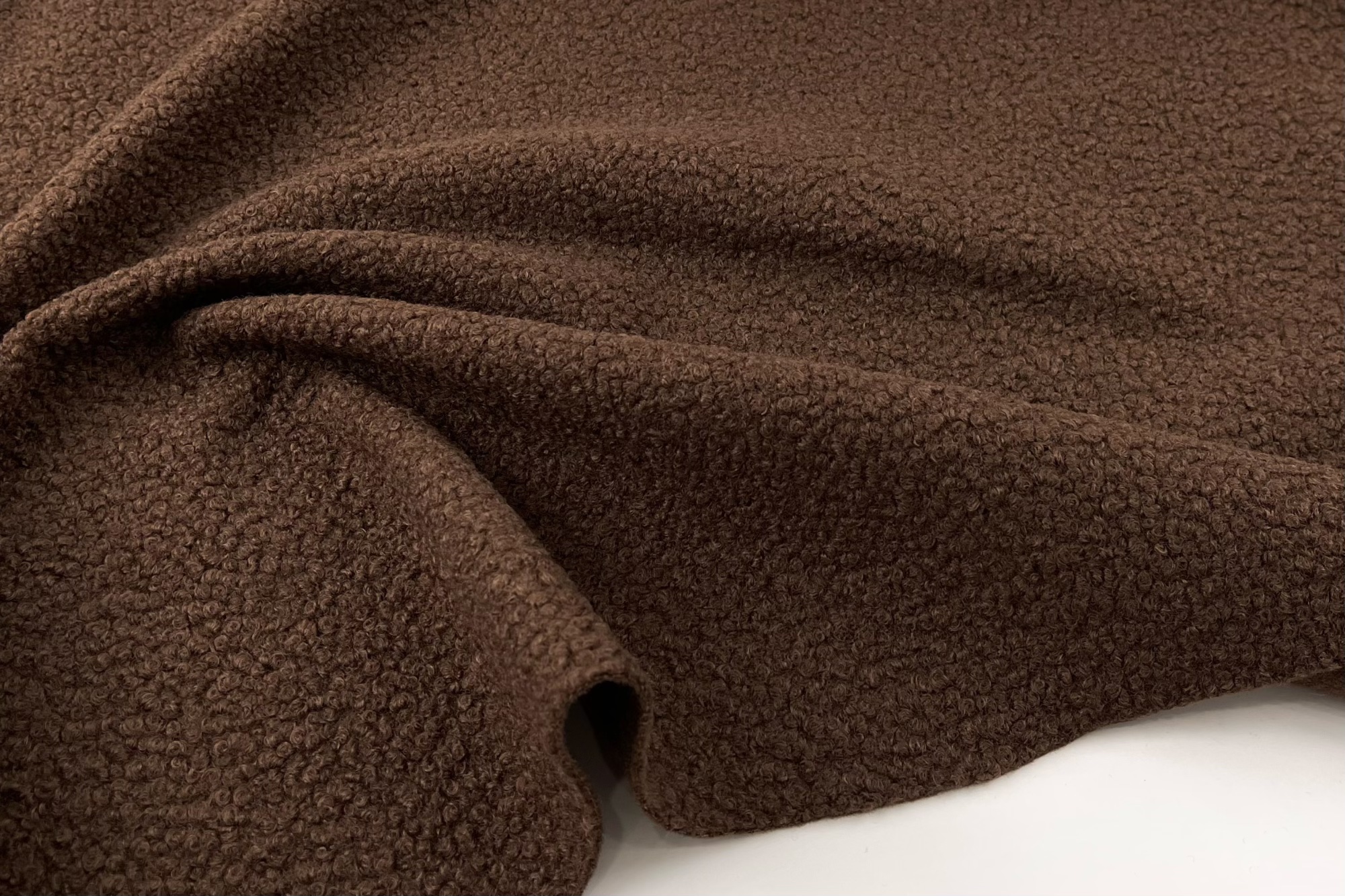 加厚亲肤 泰迪棕圈圈肌理仿羊毛羊羔毛面料大衣外套抱枕披肩布料