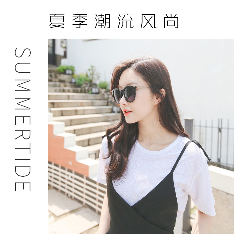 gm墨镜女韩版潮ins网红大脸显瘦圆脸街拍偏光防紫外线太阳镜男券后98.00元