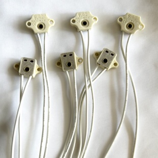 耐高温裂隙灯显微镜G4 G5.3 G6.35卤素陶瓷灯座SC-101-2插脚灯座