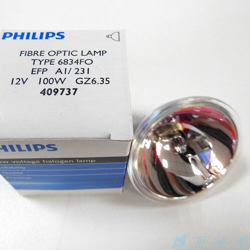 显微镜灯泡12V100W飞利浦PHILIPS