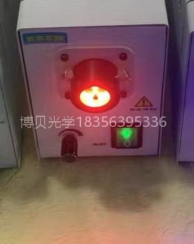 LED红光单波段冷光源 科研实验光源 50W  623nm 工业红光检测光源