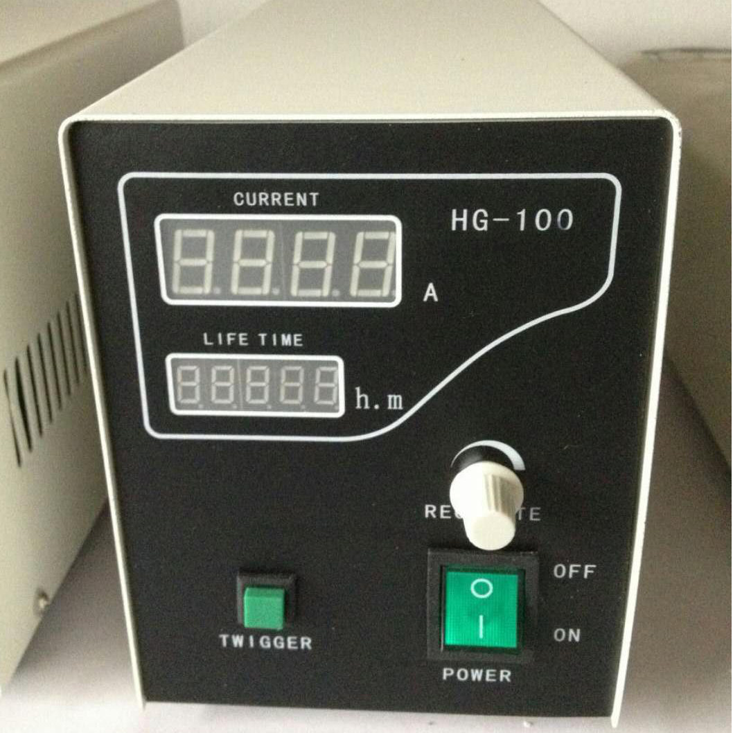 倒置荧光显微镜电源 hg-100 100w直流汞灯电源箱 数字显示 带计时