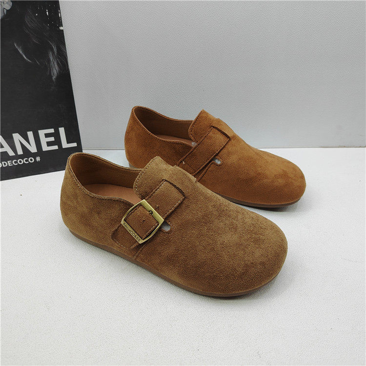 2026年春季新款绒面皮勃肯鞋女搭扣圆头平底单鞋舒适百搭休闲鞋,女鞋,勃肯鞋/软木鞋,淘宝优惠券,粉丝福利购,淘宝优惠卷
