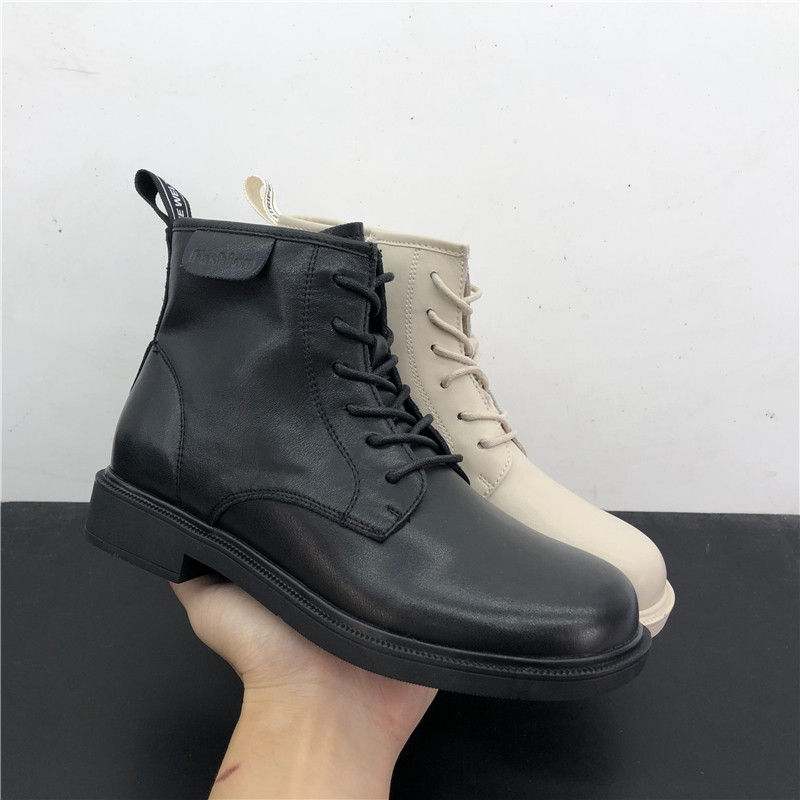 撤柜处理2021秋季新款真皮女靴侧拉链牛皮透气马丁靴英伦风女短靴,女鞋,时装靴,淘宝优惠券,粉丝福利购,淘宝优惠卷