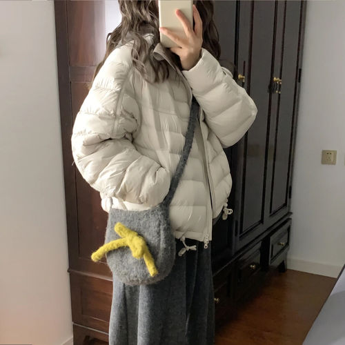 排骨泡芙连帽百搭保暖女棉服