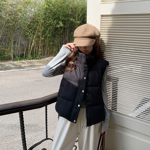 秋冬韩系小个子保暖百搭女马甲