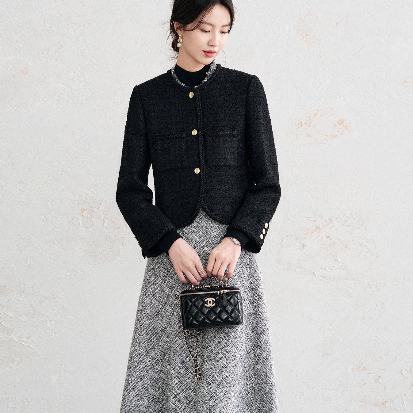 OFFIY大牌平替秋冬小香风短外套