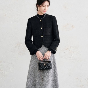 羊毛黑金小香风秋冬巨好看短外套25新款 E同款 断货王CEL OFFIY