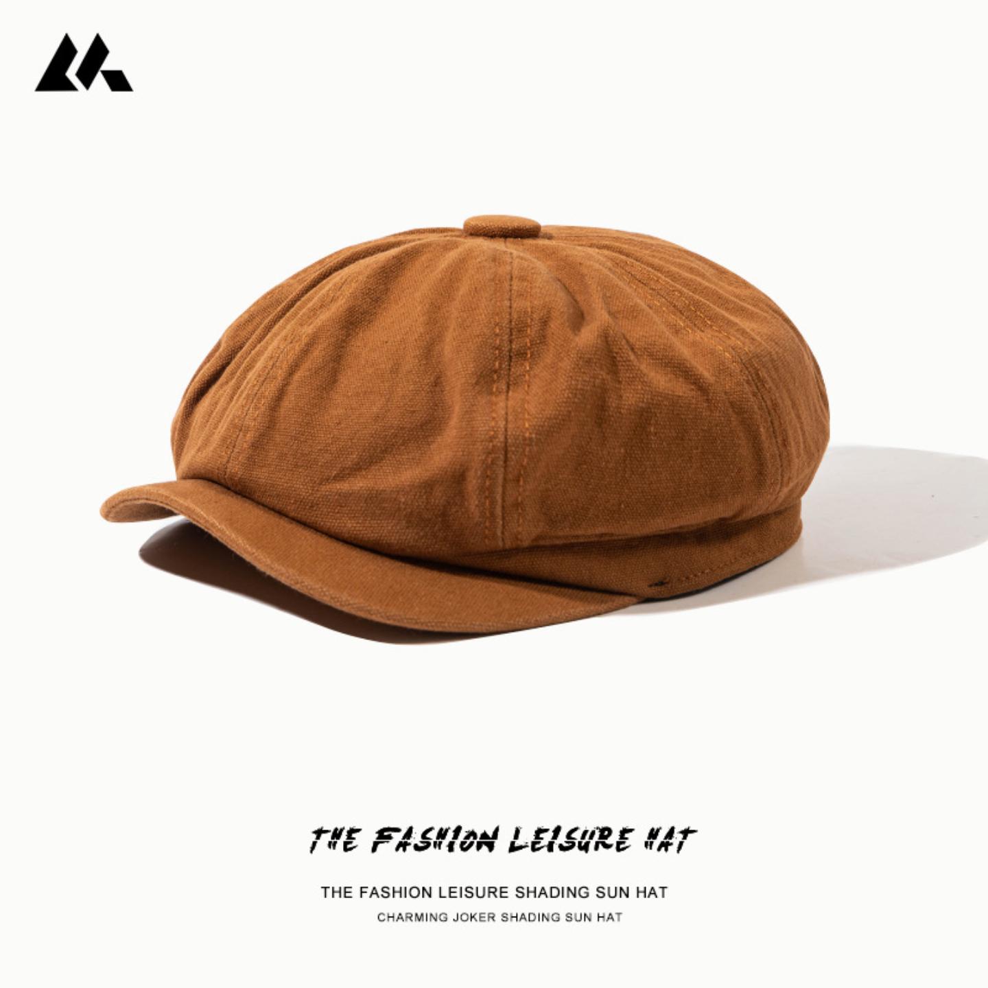 帽子女街头黑色反戴贝雷帽日系简约百搭前进帽秋冬遮阳鸭舌帽女潮