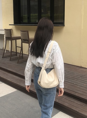 自制款/春夏新款大容量时尚百搭单肩包软学生党简约潮流斜挎包