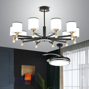 北欧防尘餐厅轻奢全屋灯具套餐 吊灯客厅灯简约现代大气2025年新款