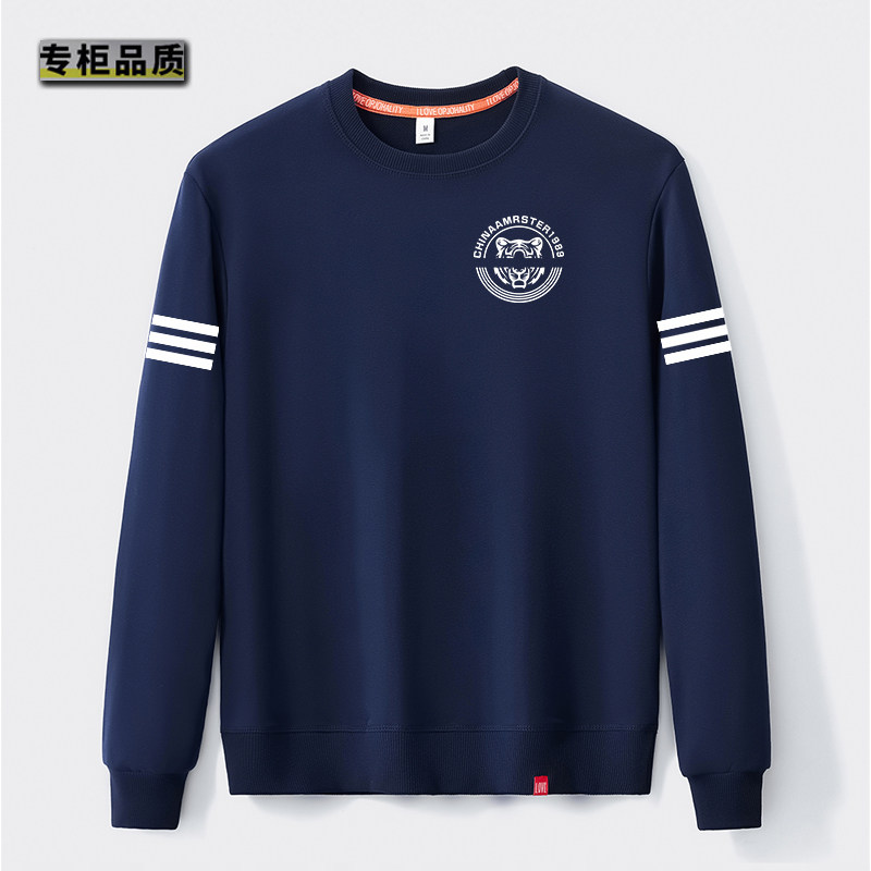 套头男士卫衣2025罗乐公鸡新款圆领宽松长袖秋冬潮牌运动休闲上衣