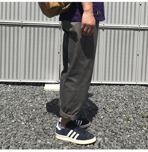 纯棉日系宽松余文乐 西山彻dcdt休闲裤 descendant24aw休闲长裤 厚款