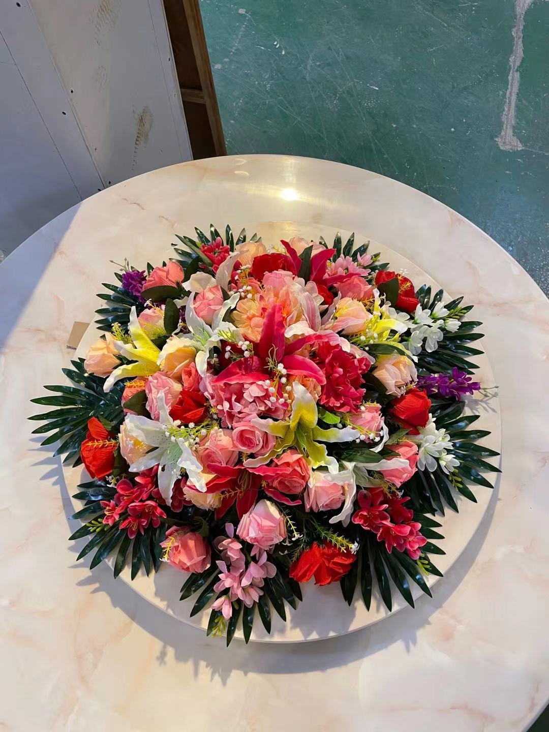 饭店仿真花花店牡丹仿真花餐桌花