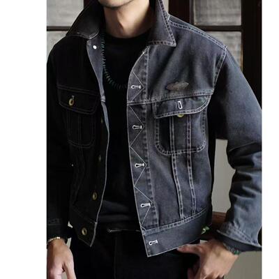 Bardoc 111ST wash black【SALE】右斜纹纯棉水洗美式复古夹克