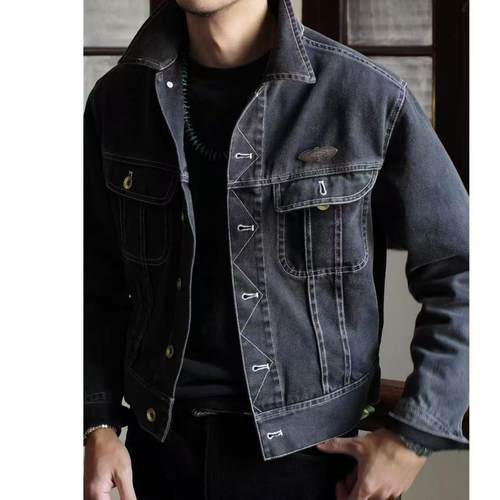 Bardoc 111ST wash black【SALE】右斜纹纯棉水洗美式复古夹克