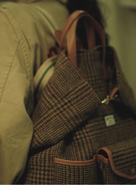 WINNOWx uniperro复古包格子包手提包背包双肩包