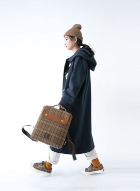 WINNOWX Abraham MOON联名英式复古双肩背包