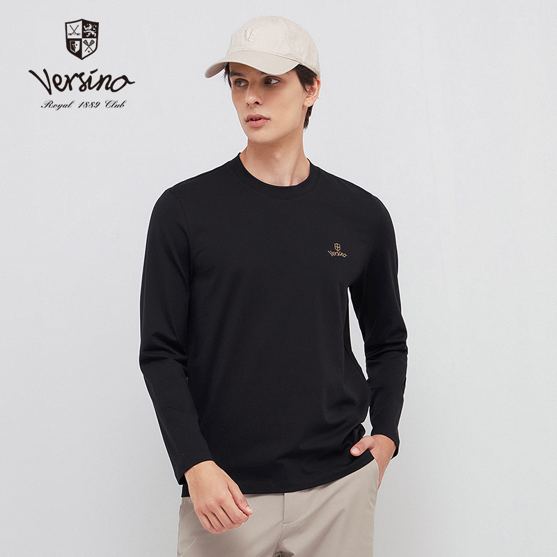 梵思诺长袖针织T恤衫百搭