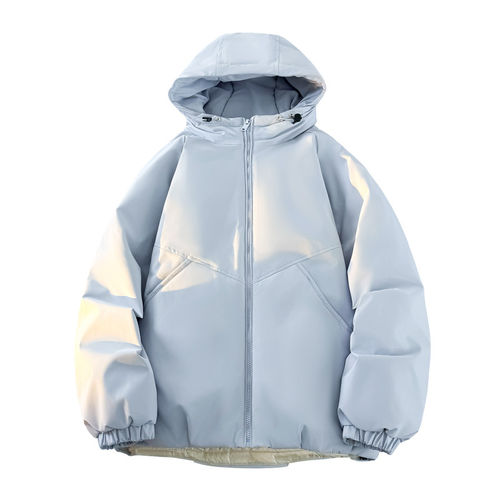 拉夏贝尔高端连帽保暖羽绒服男士