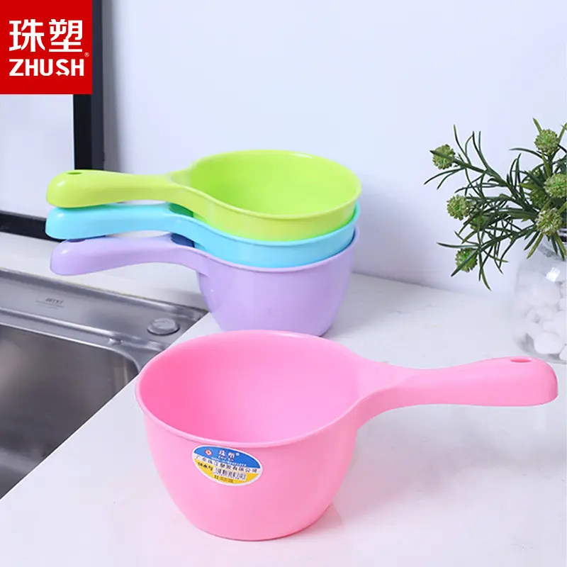 水瓢塑料大号长把水舀子加厚耐用