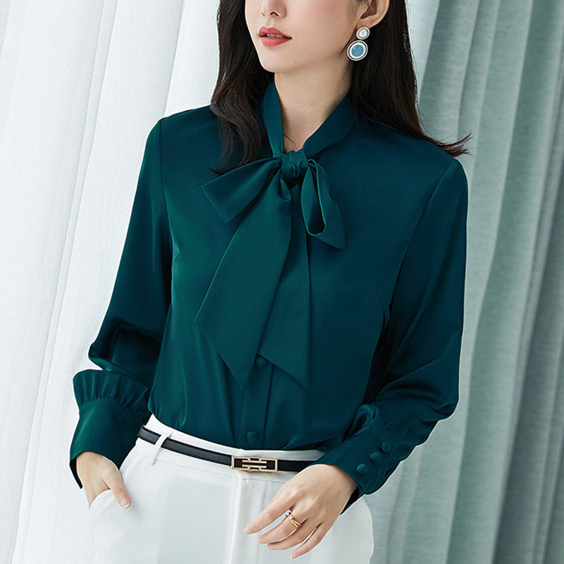 2020秋装新款胖妹妹衬衫女宽松大码雪纺衬衫200斤胖mm长袖打底衫