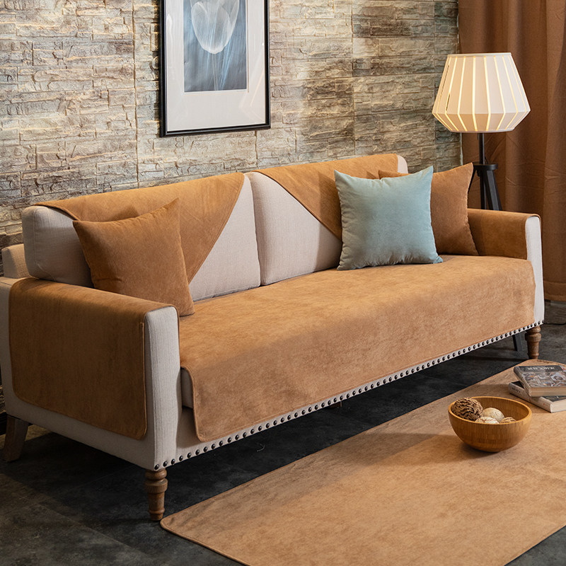 防水沙发垫隔尿四季通用布艺防滑真皮全包木沙发套罩巾坐垫子定做