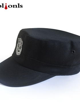 作训帽作战帽伪装掩护帽物业保安帽夏季黑色