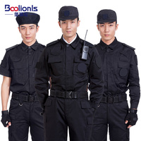 短袖保安服春秋季套裝形象崗黑色