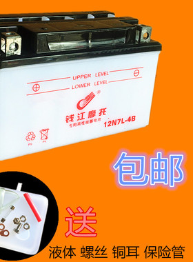 YTX7A-BS摩托车电瓶12V7AH蓄电池 迅鹰豪迈悦星鬼火125助力踏板车