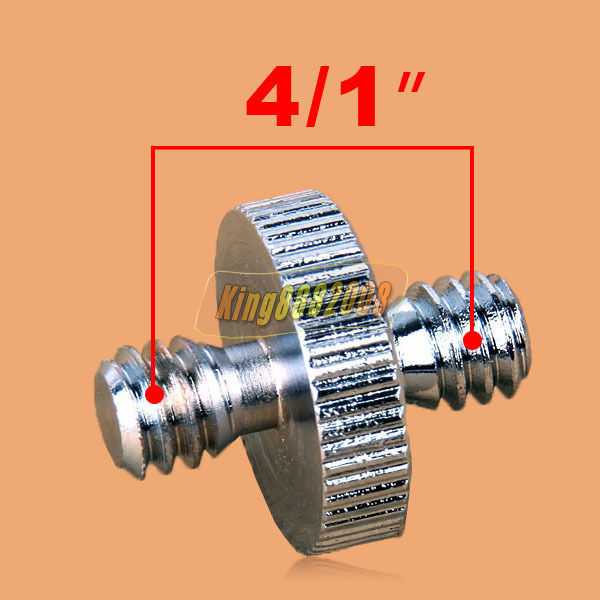 1/4双头牙螺丝 1/4转1/4英寸双头螺丝相机/手机支架转换螺丝