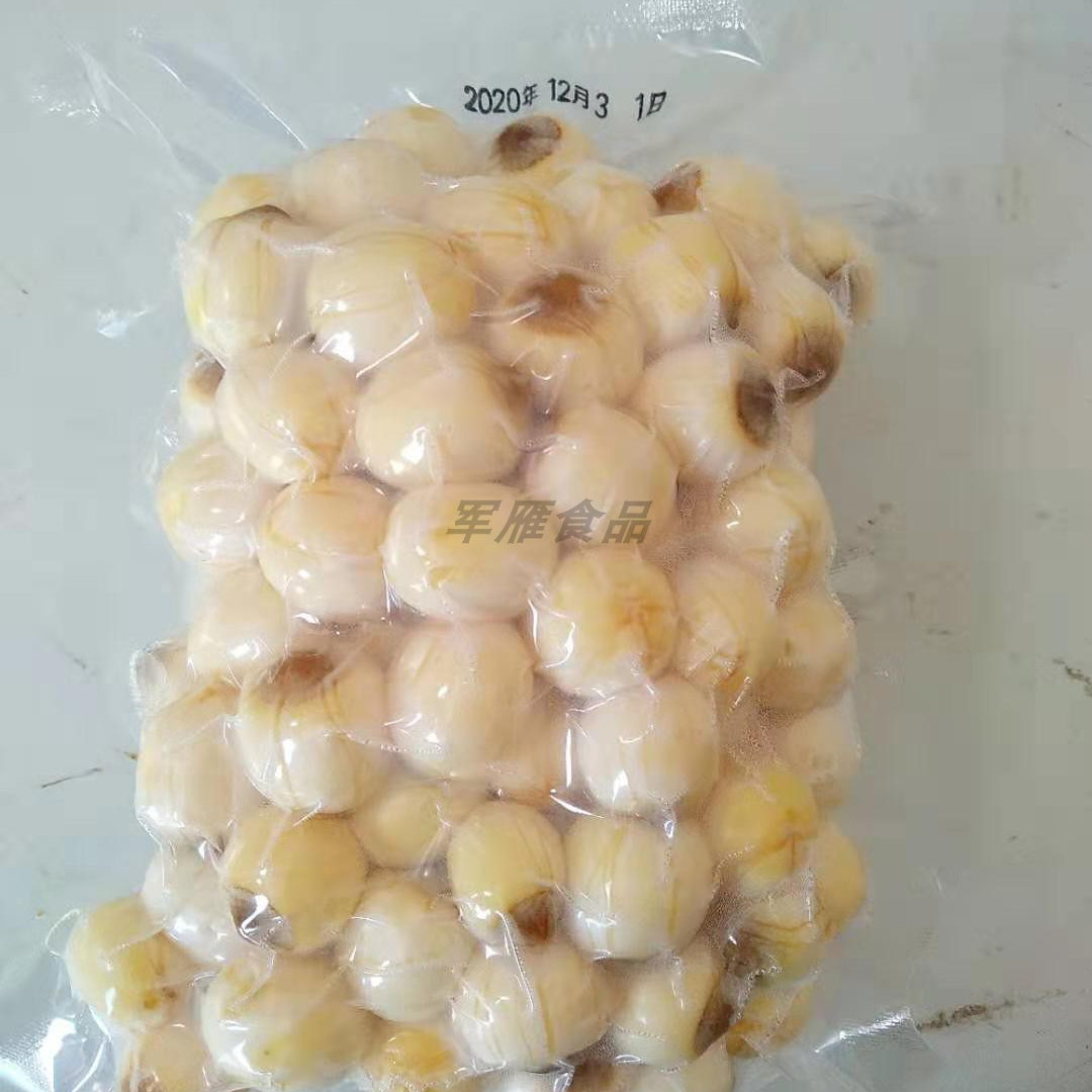 新鲜冰冻剥皮白莲子老莲子米粉糯