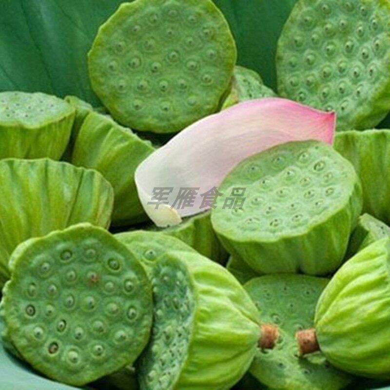 洪湖精品莲蓬生吃水果新鲜莲子