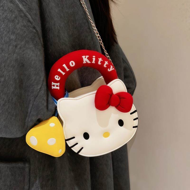HelloKitty迷你小包包女2025年新潮可爱卡通手提包单肩斜挎包零钱