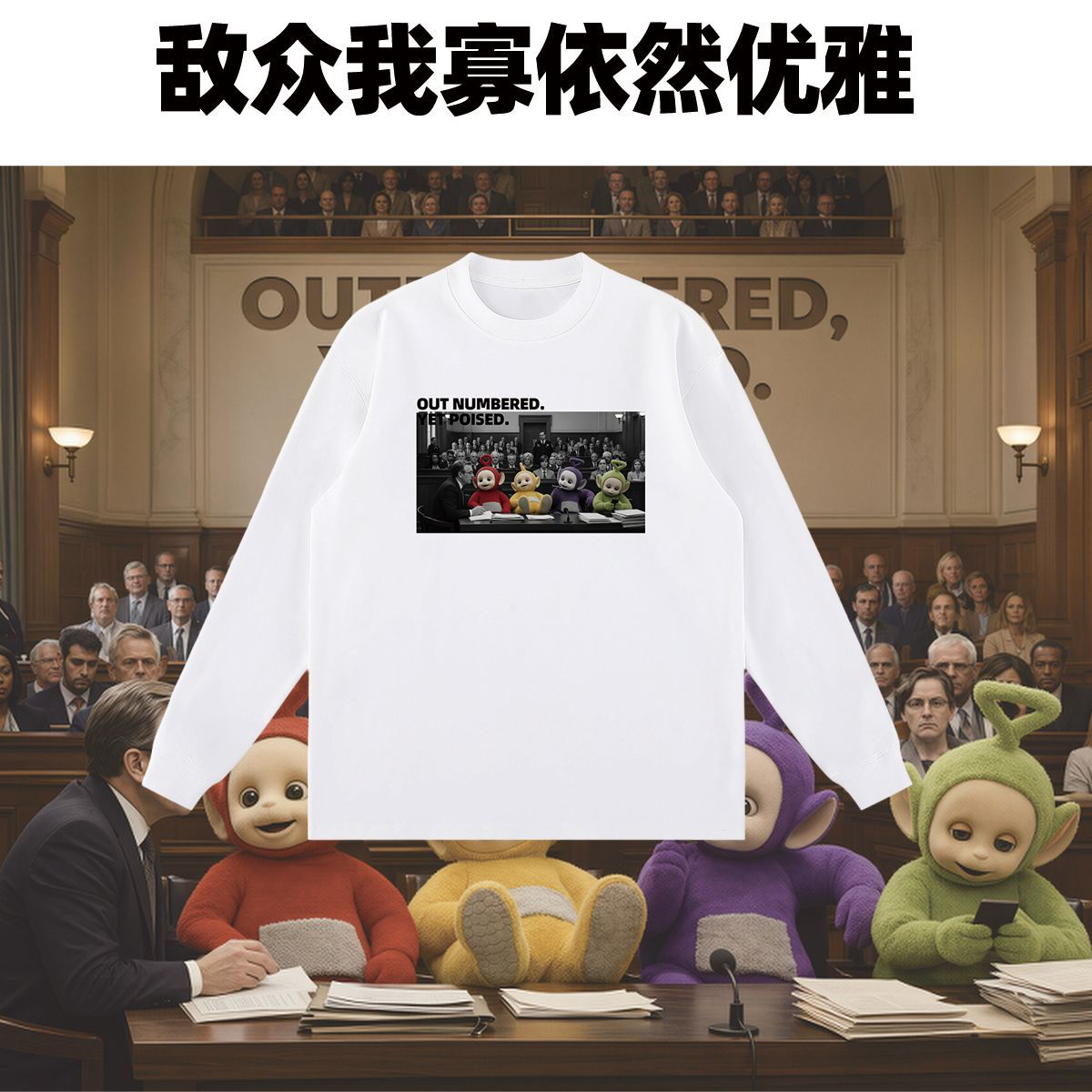 【数码直喷】100%纯棉重磅260g长袖男女款宽松休闲圆领秋季打底衫