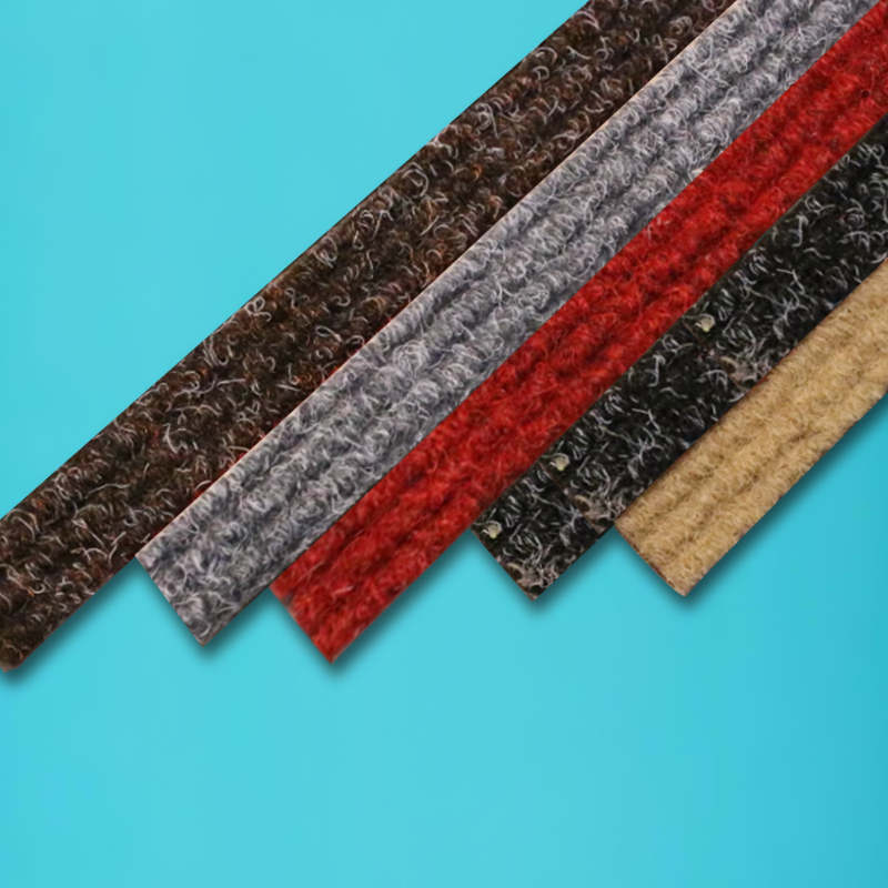 铝合金地垫地毯更换条嵌入式金属刮泥垫毛条替换修复用三条纹宽度