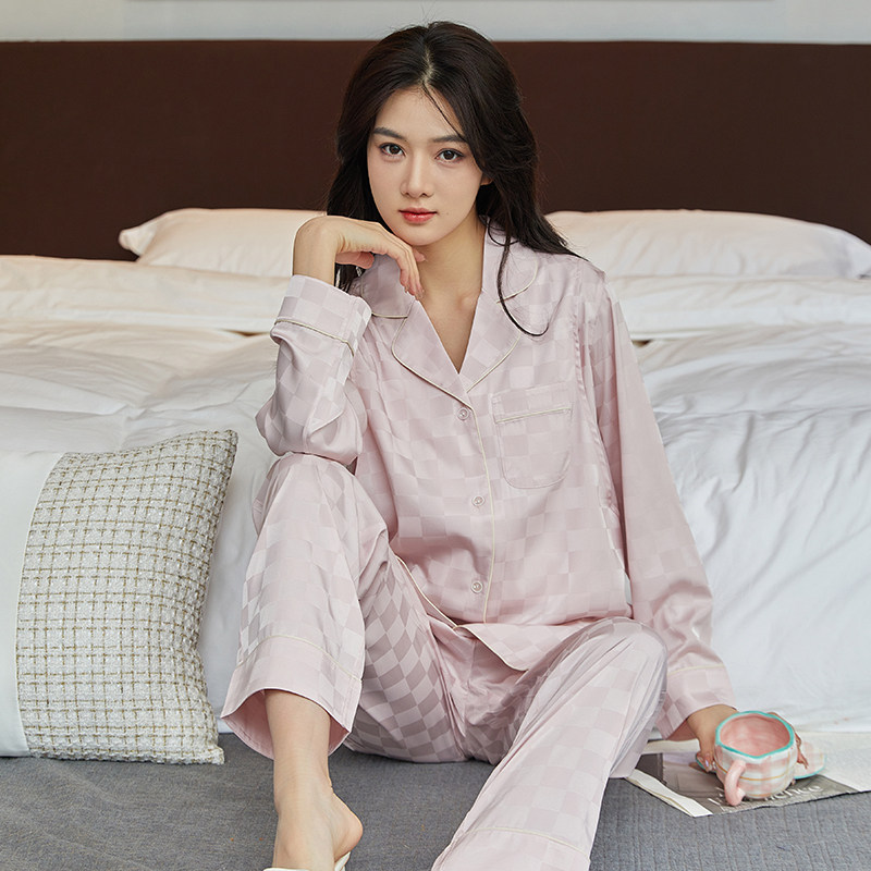 夏季月子服产后薄款冰丝孕妇家居服可外穿哺乳睡衣春秋两件套夏天