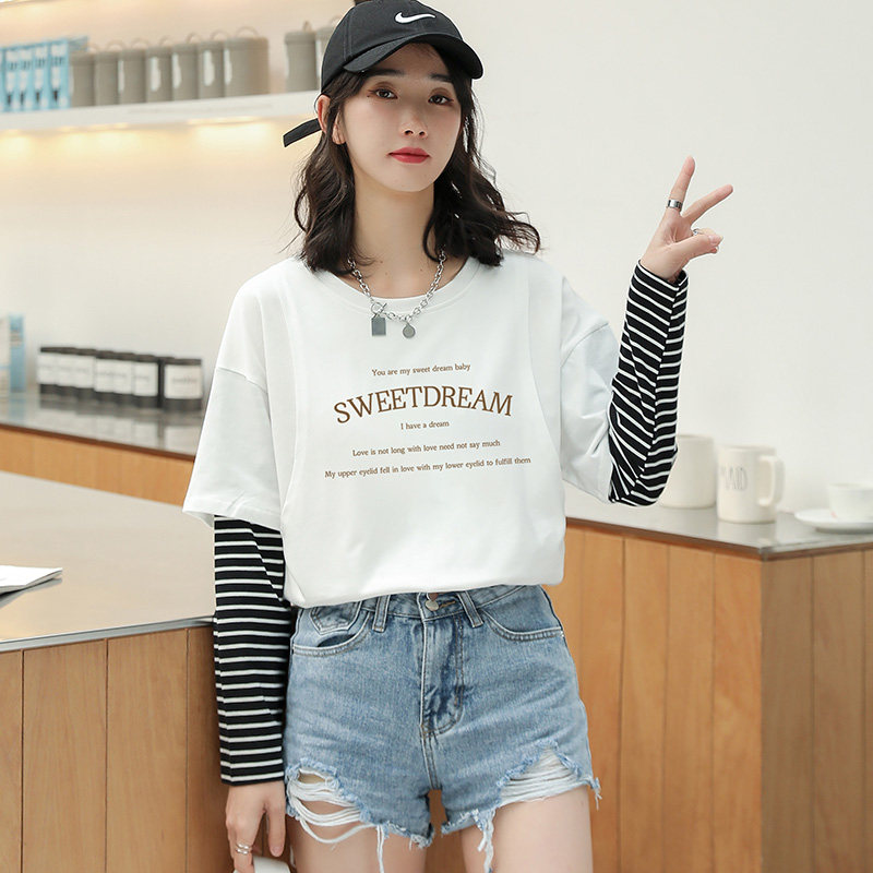 哺乳衣服春秋装上衣辣妈款纯棉t恤外穿浦乳期母乳外出喂奶衣时尚