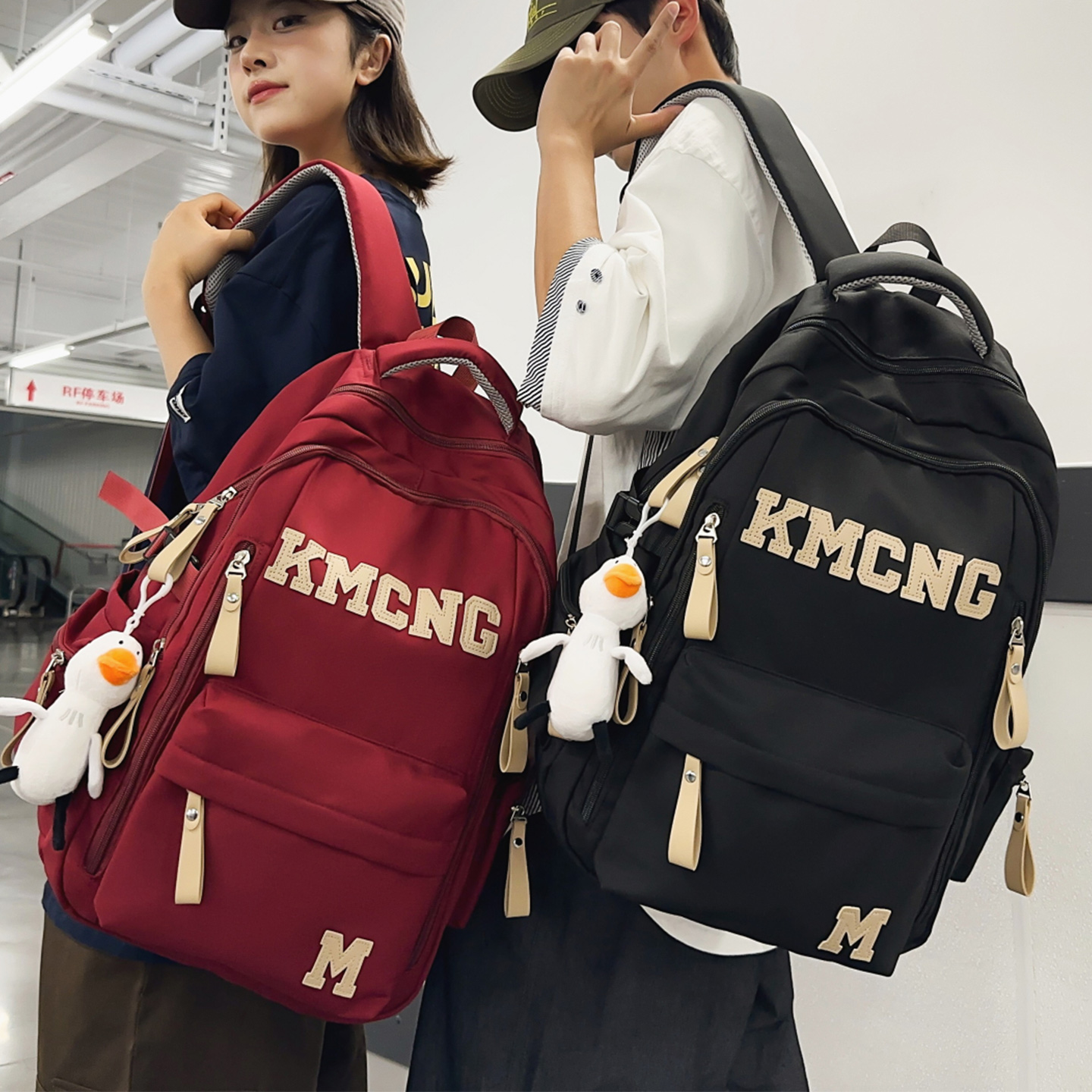 高颜值书包女韩版大容量电脑背包男初中生高中生大学生旅行双肩包