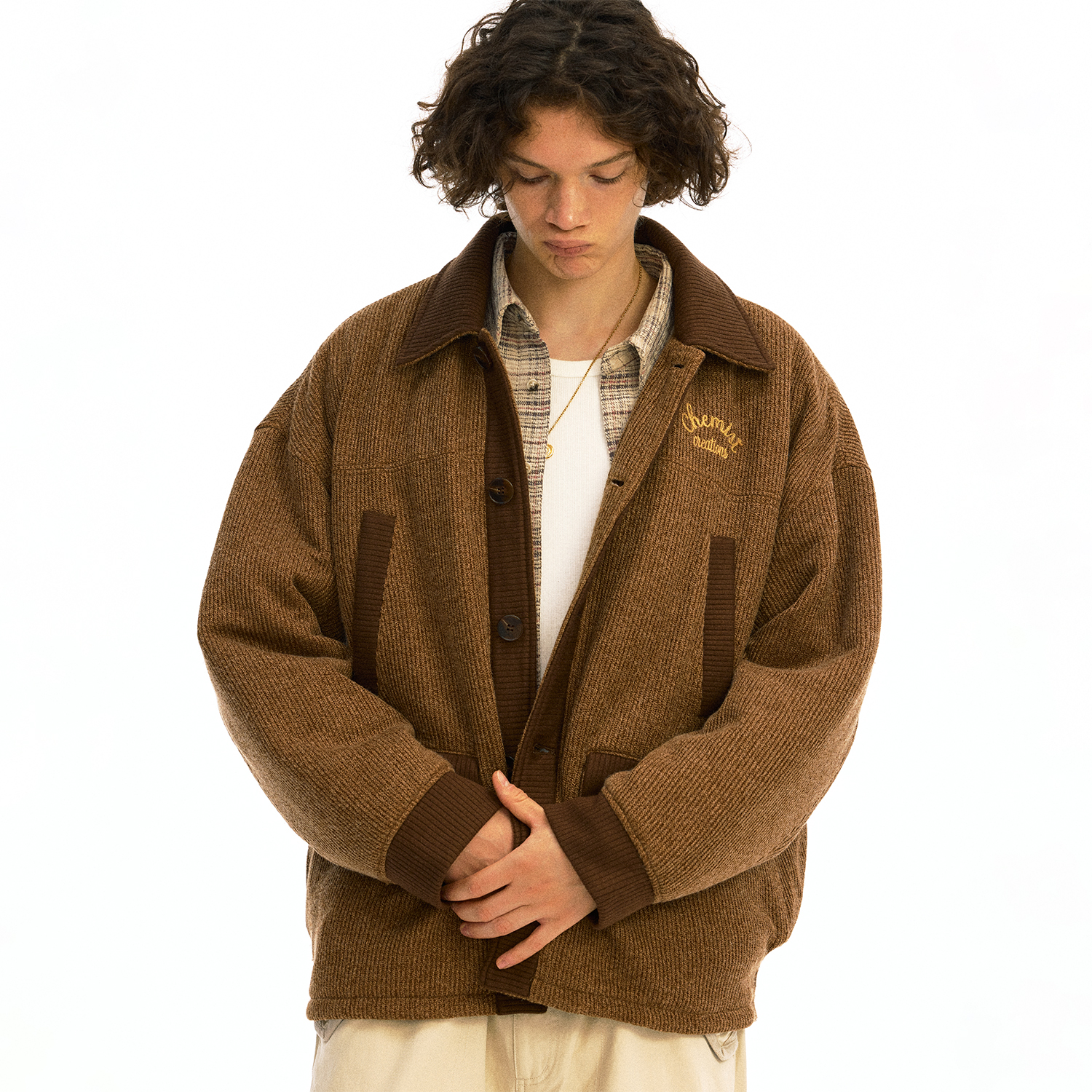 化学制品 老爸衣橱里翻出来的 针织开衫外套 J1_CFE_KNITJACKET