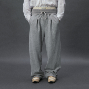 化学制品 基础阔腿直筒卫裤 P2_LGY_SWEATPANTS