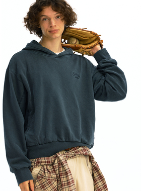 化学制品 古着感做旧帽衫 H1_BLK/NVY/KHI_HOODIE_400G