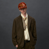 特维斯 化学制品 德州巴黎 条纹西服J15_BWN_TAILOREDJACKET