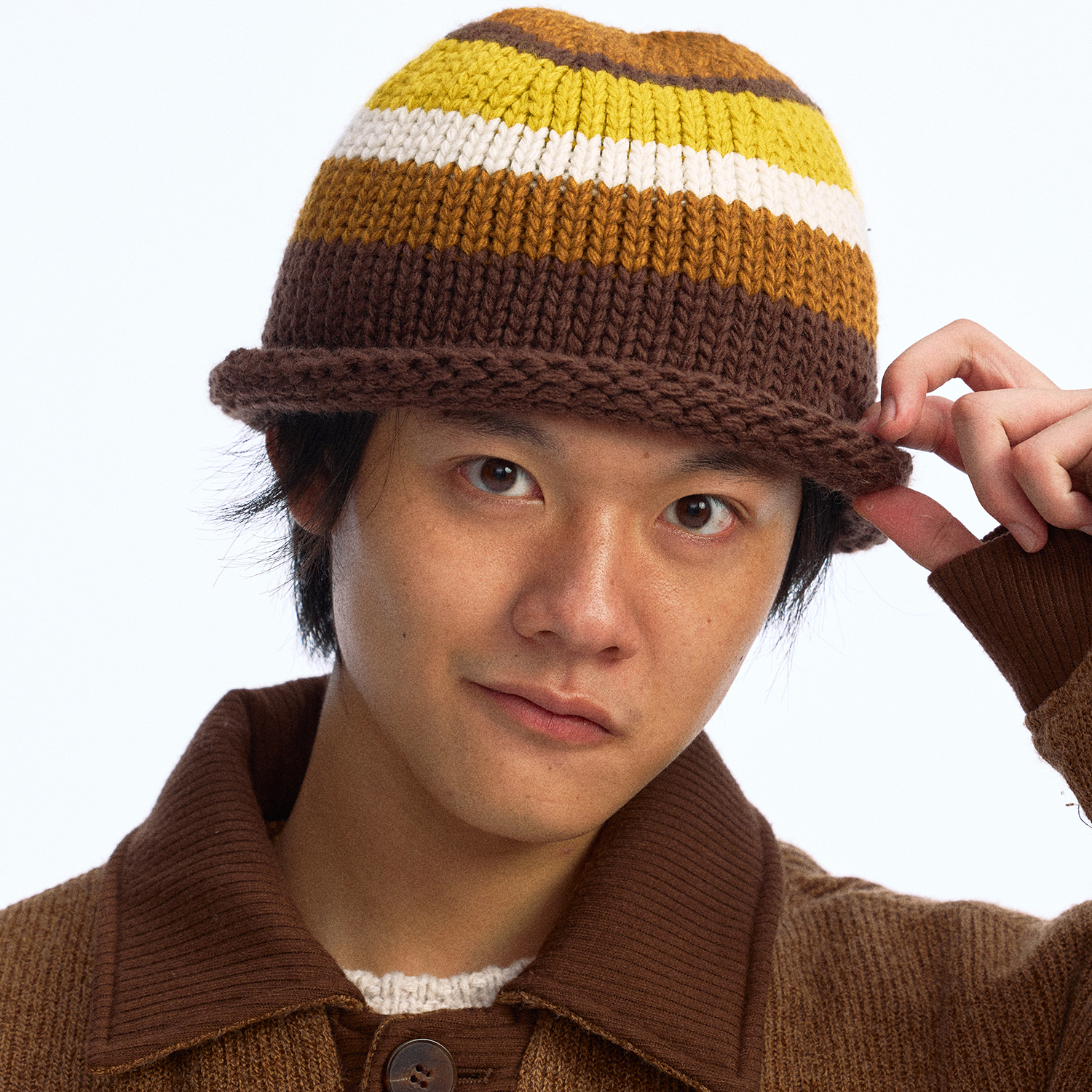 化学制品 彩色条纹卷檐针织帽 C4_MPT_BEANIE