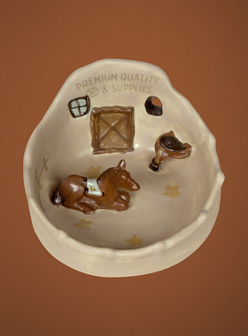 化学制品 牧场马厩陶瓷烟灰缸 L_KHI_ASHTRAY