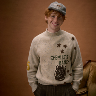 化学制品 牧场马厩小高领毛衣 K1_CRM_SWEATER