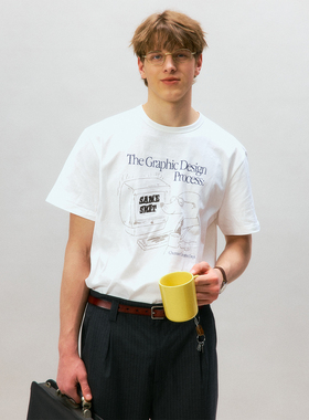 化学制品 创意部门“平面设计的过程”T恤 T2_CRM/BWN_TSHIRT210G