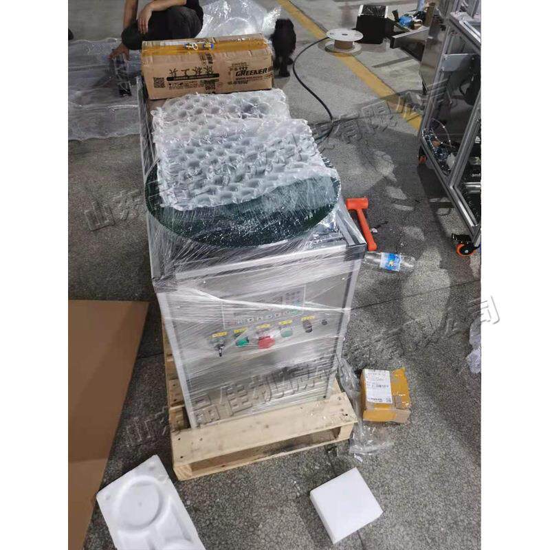 小型托盘缠绕缠膜机 泡沫箱胶带缠绕打包机 带压顶纸箱缠绕机