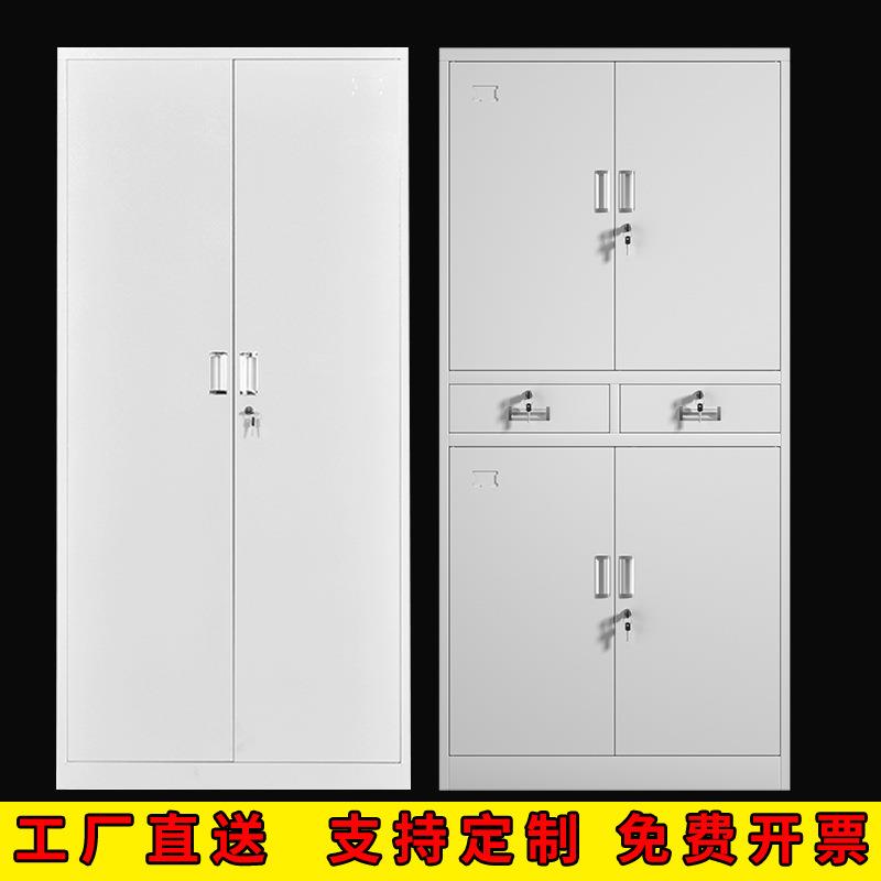 成都文件柜钢制办公档案中二抽矮柜书柜单锁五节柜铁皮凭证资料柜